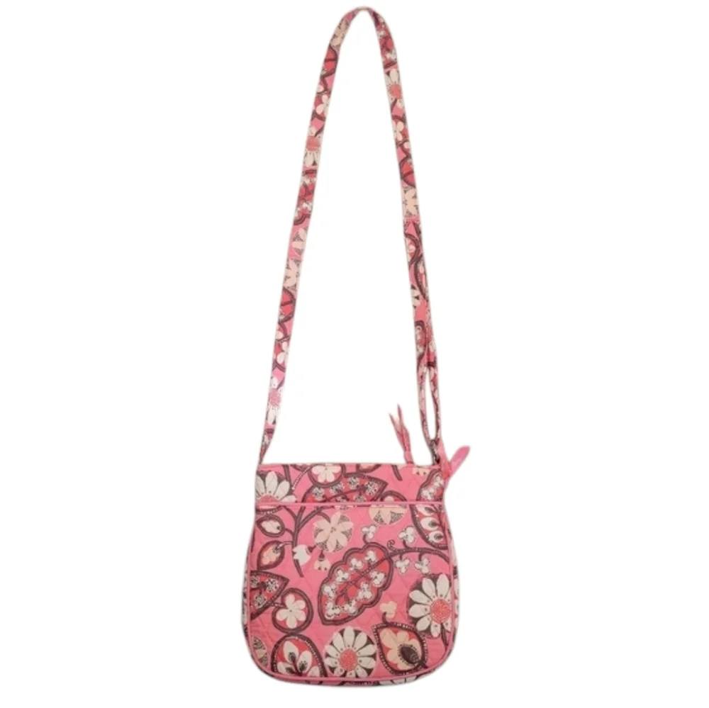 Vera Bradley Double Zip Hipster Purse in Blush Pink